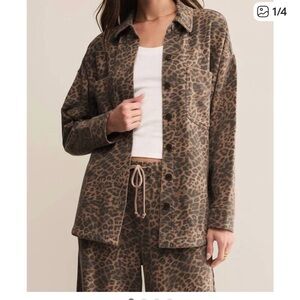 Z Supply Leopard Print Jacket- worn once